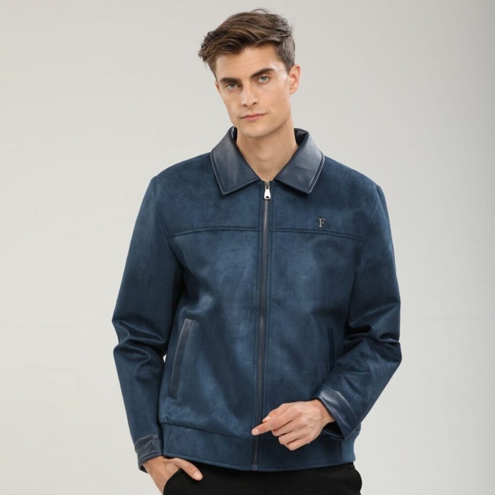 F COLLECTION MEN'S ITALIAN SUEDE JACKET XXL NEW IN FACTORY PACKAGE